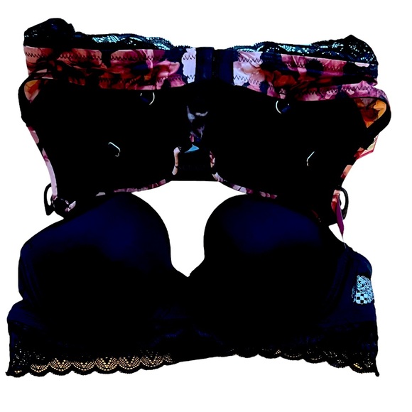 NEW VINCE CAMUTO SET OF 2 LACE TRIM BRAS - Picture 3 of 10